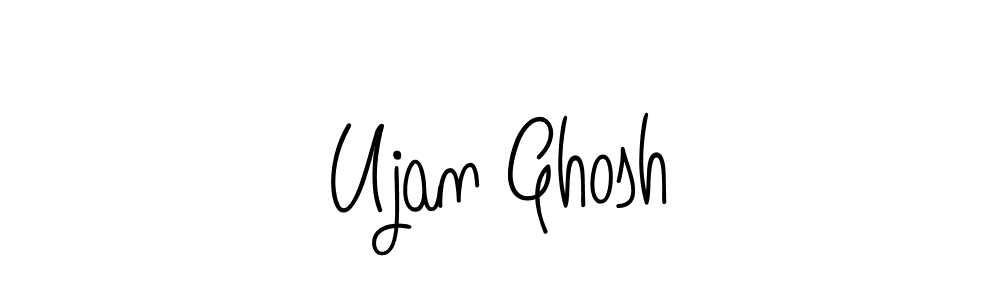 Ujan Ghosh stylish signature style. Best Handwritten Sign (Angelique-Rose-font-FFP) for my name. Handwritten Signature Collection Ideas for my name Ujan Ghosh. Ujan Ghosh signature style 5 images and pictures png