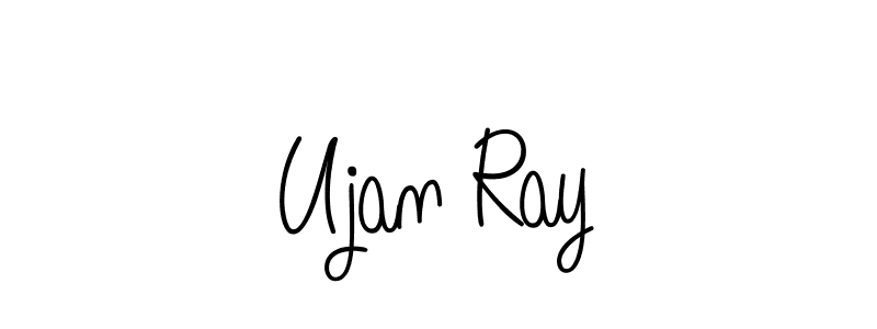 Ujan Ray stylish signature style. Best Handwritten Sign (Angelique-Rose-font-FFP) for my name. Handwritten Signature Collection Ideas for my name Ujan Ray. Ujan Ray signature style 5 images and pictures png