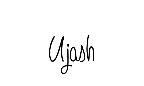 The best way (Angelique-Rose-font-FFP) to make a short signature is to pick only two or three words in your name. The name Ujash include a total of six letters. For converting this name. Ujash signature style 5 images and pictures png