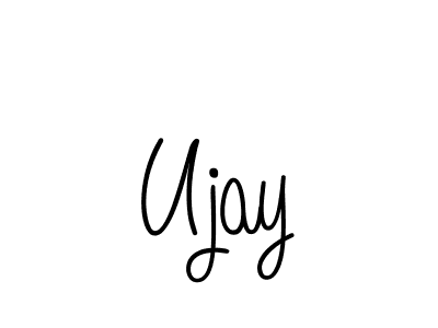 How to make Ujay signature? Angelique-Rose-font-FFP is a professional autograph style. Create handwritten signature for Ujay name. Ujay signature style 5 images and pictures png