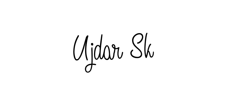 Ujdar Sk stylish signature style. Best Handwritten Sign (Angelique-Rose-font-FFP) for my name. Handwritten Signature Collection Ideas for my name Ujdar Sk. Ujdar Sk signature style 5 images and pictures png