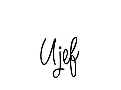 Use a signature maker to create a handwritten signature online. With this signature software, you can design (Angelique-Rose-font-FFP) your own signature for name Ujef. Ujef signature style 5 images and pictures png