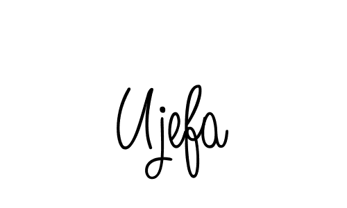 You should practise on your own different ways (Angelique-Rose-font-FFP) to write your name (Ujefa) in signature. don't let someone else do it for you. Ujefa signature style 5 images and pictures png