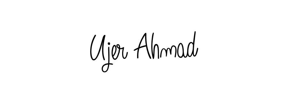 Also You can easily find your signature by using the search form. We will create Ujer Ahmad name handwritten signature images for you free of cost using Angelique-Rose-font-FFP sign style. Ujer Ahmad signature style 5 images and pictures png
