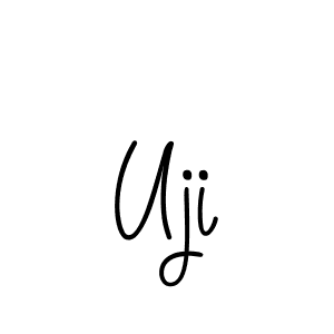 The best way (Angelique-Rose-font-FFP) to make a short signature is to pick only two or three words in your name. The name Uji include a total of six letters. For converting this name. Uji signature style 5 images and pictures png