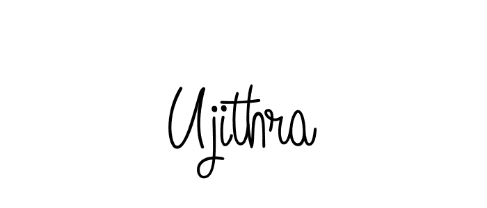 Design your own signature with our free online signature maker. With this signature software, you can create a handwritten (Angelique-Rose-font-FFP) signature for name Ujithra. Ujithra signature style 5 images and pictures png