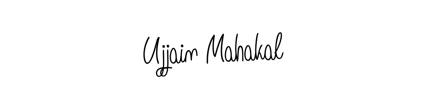 How to make Ujjain Mahakal name signature. Use Angelique-Rose-font-FFP style for creating short signs online. This is the latest handwritten sign. Ujjain Mahakal signature style 5 images and pictures png