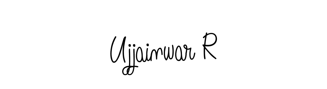 Here are the top 10 professional signature styles for the name Ujjainwar R. These are the best autograph styles you can use for your name. Ujjainwar R signature style 5 images and pictures png
