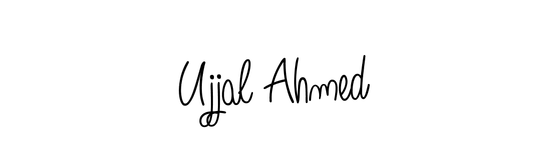 Also we have Ujjal Ahmed name is the best signature style. Create professional handwritten signature collection using Angelique-Rose-font-FFP autograph style. Ujjal Ahmed signature style 5 images and pictures png