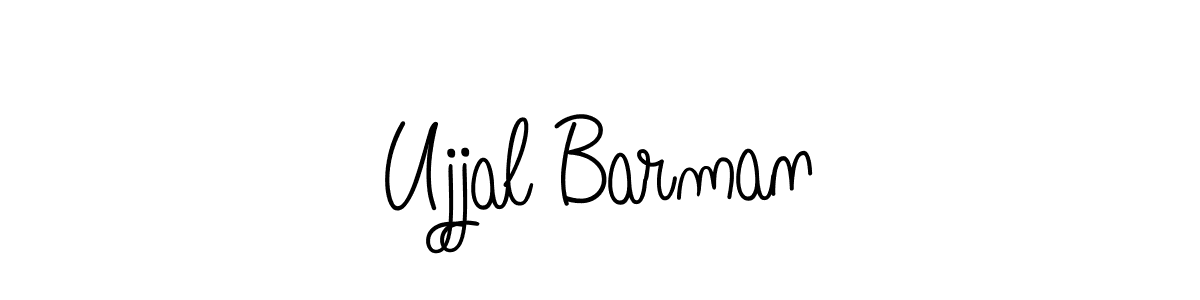 Ujjal Barman stylish signature style. Best Handwritten Sign (Angelique-Rose-font-FFP) for my name. Handwritten Signature Collection Ideas for my name Ujjal Barman. Ujjal Barman signature style 5 images and pictures png