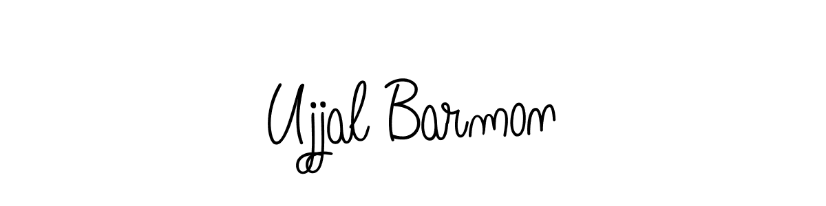 How to Draw Ujjal Barmon signature style? Angelique-Rose-font-FFP is a latest design signature styles for name Ujjal Barmon. Ujjal Barmon signature style 5 images and pictures png