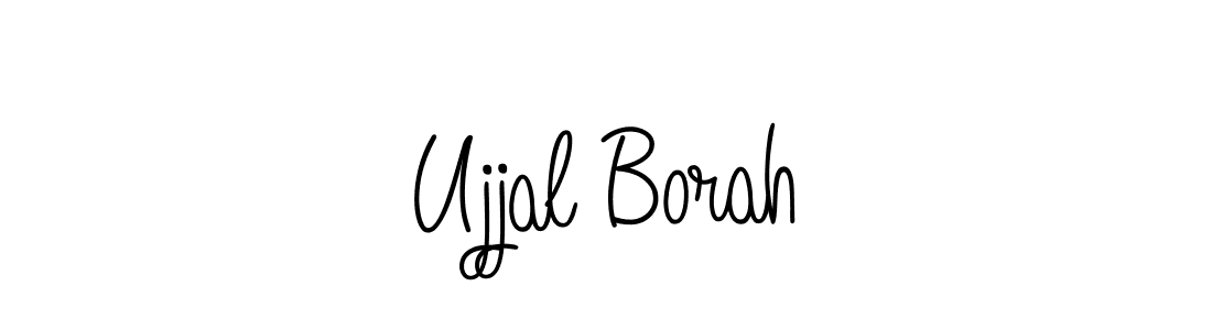 Ujjal Borah stylish signature style. Best Handwritten Sign (Angelique-Rose-font-FFP) for my name. Handwritten Signature Collection Ideas for my name Ujjal Borah. Ujjal Borah signature style 5 images and pictures png