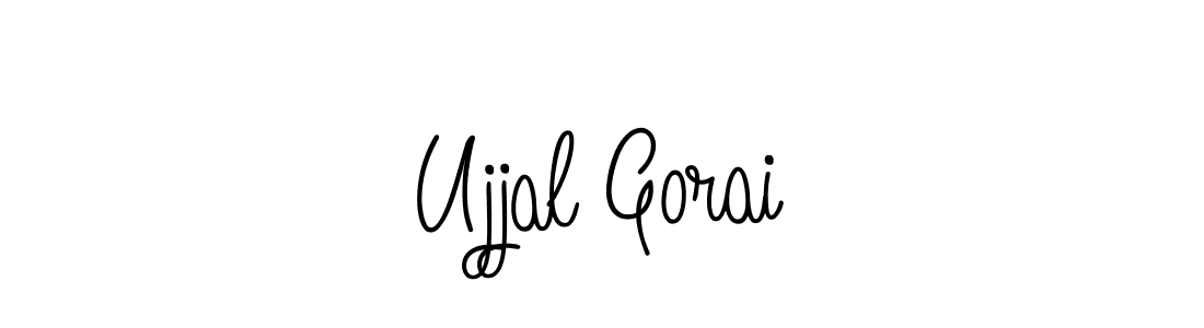 How to make Ujjal Gorai signature? Angelique-Rose-font-FFP is a professional autograph style. Create handwritten signature for Ujjal Gorai name. Ujjal Gorai signature style 5 images and pictures png