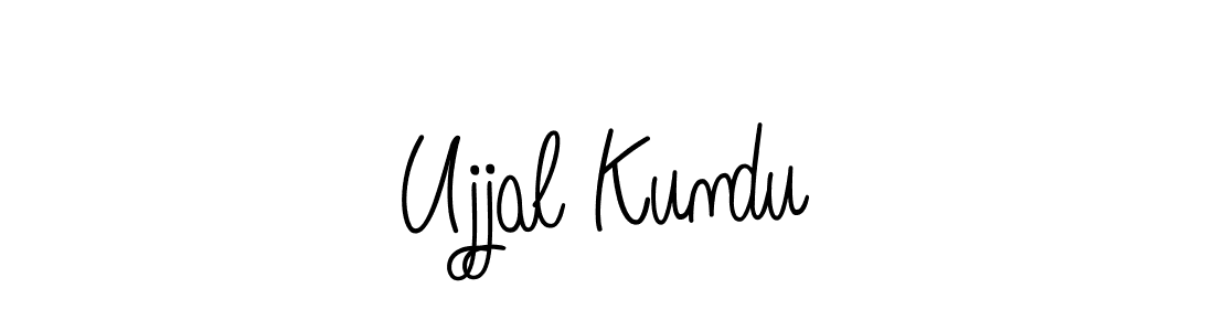 How to make Ujjal Kundu name signature. Use Angelique-Rose-font-FFP style for creating short signs online. This is the latest handwritten sign. Ujjal Kundu signature style 5 images and pictures png