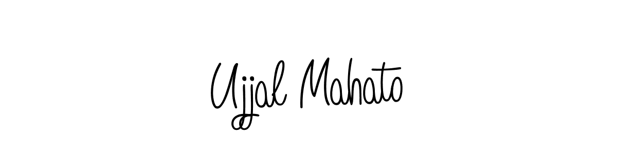 Ujjal Mahato stylish signature style. Best Handwritten Sign (Angelique-Rose-font-FFP) for my name. Handwritten Signature Collection Ideas for my name Ujjal Mahato. Ujjal Mahato signature style 5 images and pictures png