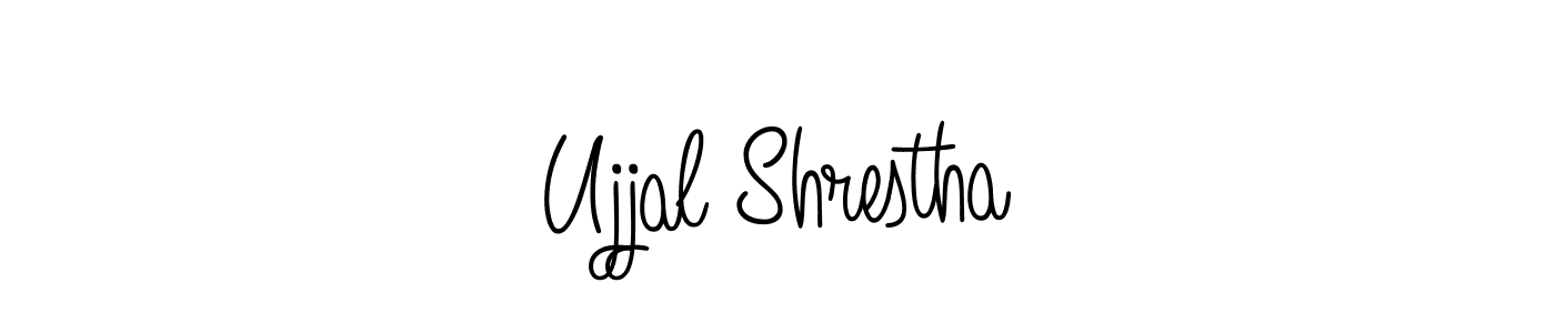 if you are searching for the best signature style for your name Ujjal Shrestha. so please give up your signature search. here we have designed multiple signature styles  using Angelique-Rose-font-FFP. Ujjal Shrestha signature style 5 images and pictures png