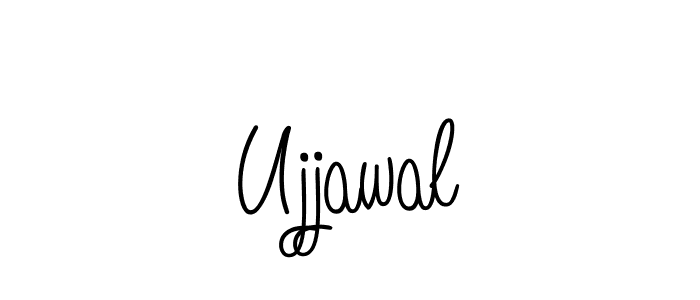 Make a beautiful signature design for name Ujjawal. With this signature (Angelique-Rose-font-FFP) style, you can create a handwritten signature for free. Ujjawal signature style 5 images and pictures png