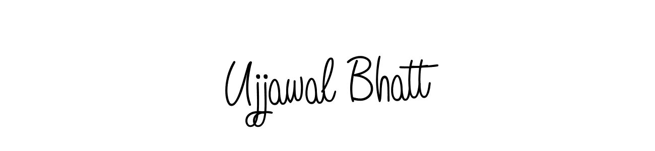 Ujjawal Bhatt stylish signature style. Best Handwritten Sign (Angelique-Rose-font-FFP) for my name. Handwritten Signature Collection Ideas for my name Ujjawal Bhatt. Ujjawal Bhatt signature style 5 images and pictures png
