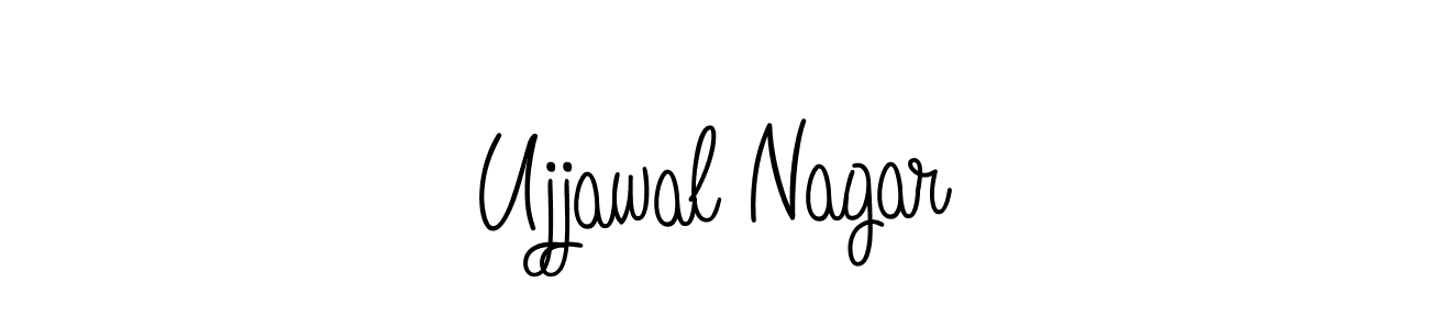 How to Draw Ujjawal Nagar signature style? Angelique-Rose-font-FFP is a latest design signature styles for name Ujjawal Nagar. Ujjawal Nagar signature style 5 images and pictures png