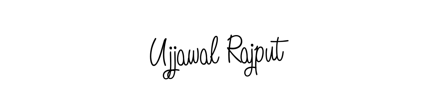 Create a beautiful signature design for name Ujjawal Rajput. With this signature (Angelique-Rose-font-FFP) fonts, you can make a handwritten signature for free. Ujjawal Rajput signature style 5 images and pictures png