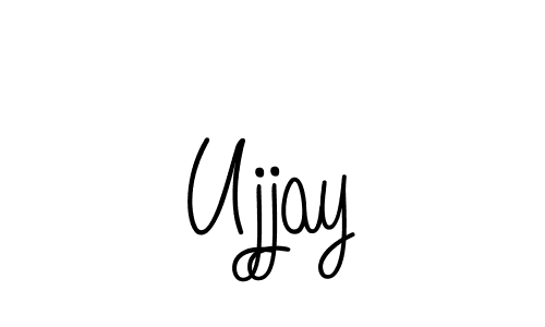 Design your own signature with our free online signature maker. With this signature software, you can create a handwritten (Angelique-Rose-font-FFP) signature for name Ujjay. Ujjay signature style 5 images and pictures png