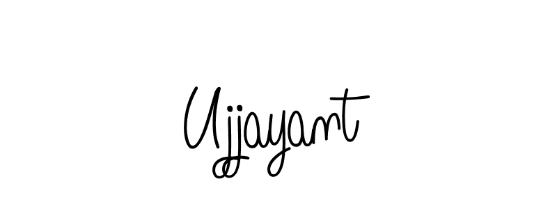 if you are searching for the best signature style for your name Ujjayant. so please give up your signature search. here we have designed multiple signature styles  using Angelique-Rose-font-FFP. Ujjayant signature style 5 images and pictures png