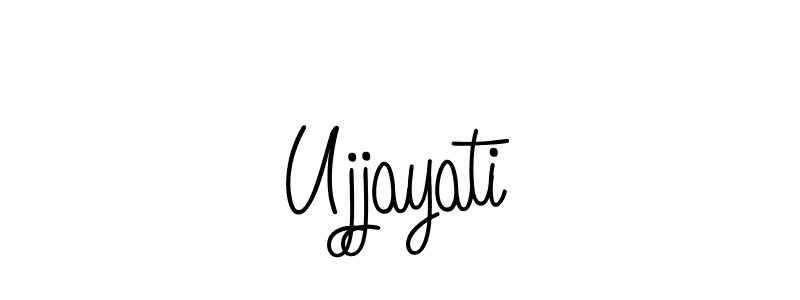 Ujjayati stylish signature style. Best Handwritten Sign (Angelique-Rose-font-FFP) for my name. Handwritten Signature Collection Ideas for my name Ujjayati. Ujjayati signature style 5 images and pictures png