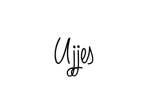 Use a signature maker to create a handwritten signature online. With this signature software, you can design (Angelique-Rose-font-FFP) your own signature for name Ujjes. Ujjes signature style 5 images and pictures png