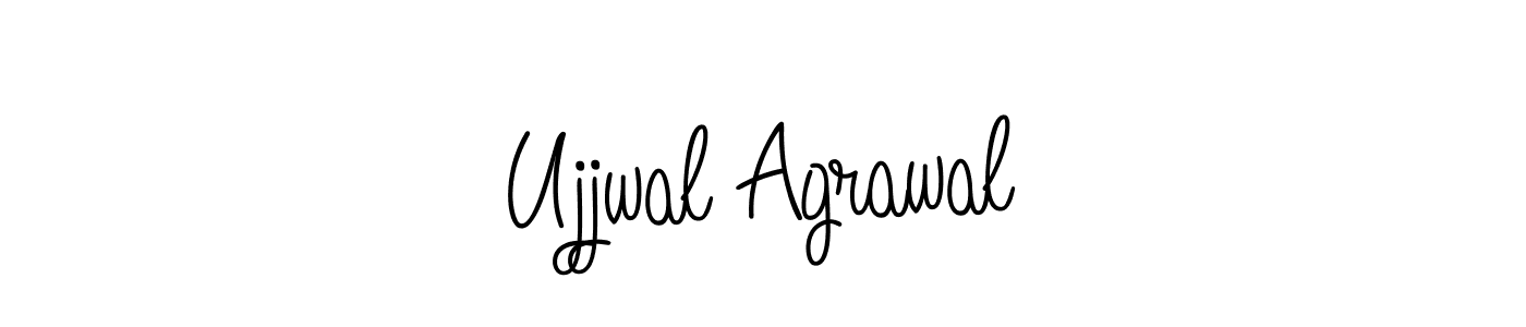 Design your own signature with our free online signature maker. With this signature software, you can create a handwritten (Angelique-Rose-font-FFP) signature for name Ujjwal Agrawal. Ujjwal Agrawal signature style 5 images and pictures png