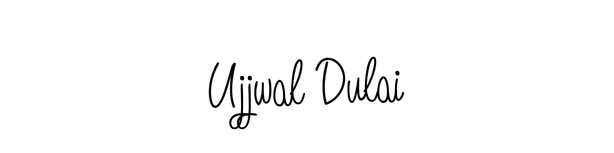 How to make Ujjwal Dulai name signature. Use Angelique-Rose-font-FFP style for creating short signs online. This is the latest handwritten sign. Ujjwal Dulai signature style 5 images and pictures png
