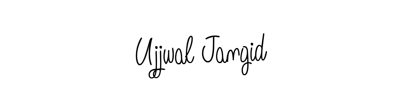 Ujjwal Jangid stylish signature style. Best Handwritten Sign (Angelique-Rose-font-FFP) for my name. Handwritten Signature Collection Ideas for my name Ujjwal Jangid. Ujjwal Jangid signature style 5 images and pictures png