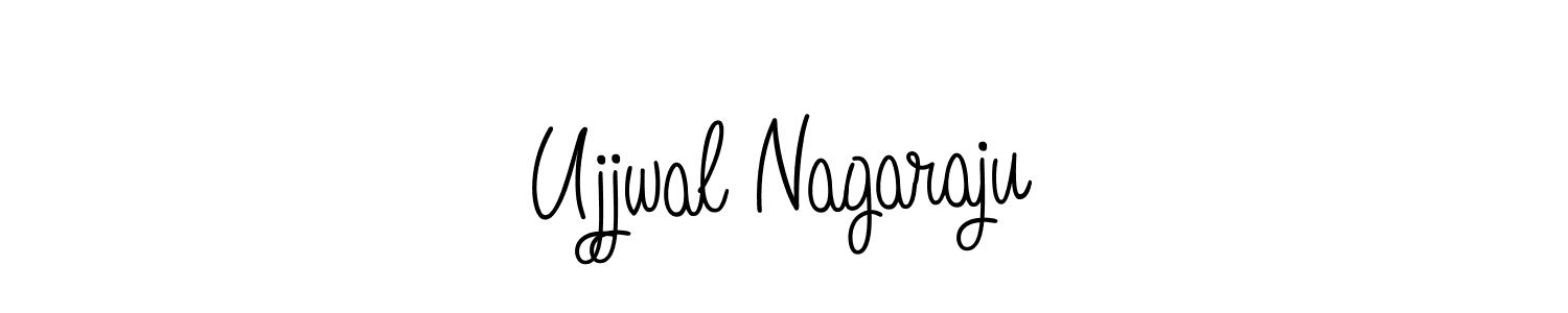 Use a signature maker to create a handwritten signature online. With this signature software, you can design (Angelique-Rose-font-FFP) your own signature for name Ujjwal Nagaraju. Ujjwal Nagaraju signature style 5 images and pictures png