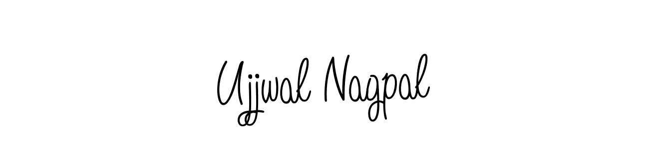 How to make Ujjwal Nagpal name signature. Use Angelique-Rose-font-FFP style for creating short signs online. This is the latest handwritten sign. Ujjwal Nagpal signature style 5 images and pictures png