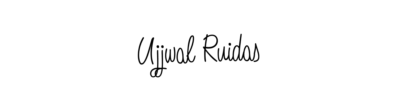 How to make Ujjwal Ruidas name signature. Use Angelique-Rose-font-FFP style for creating short signs online. This is the latest handwritten sign. Ujjwal Ruidas signature style 5 images and pictures png