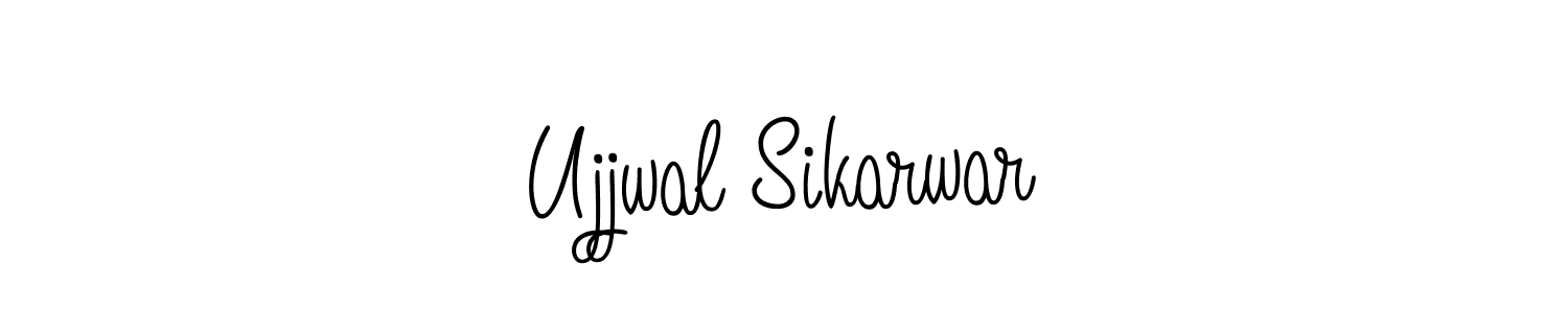 How to make Ujjwal Sikarwar name signature. Use Angelique-Rose-font-FFP style for creating short signs online. This is the latest handwritten sign. Ujjwal Sikarwar signature style 5 images and pictures png