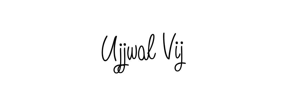 Also we have Ujjwal Vij name is the best signature style. Create professional handwritten signature collection using Angelique-Rose-font-FFP autograph style. Ujjwal Vij signature style 5 images and pictures png