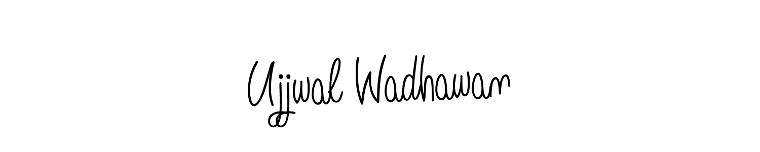 Make a beautiful signature design for name Ujjwal Wadhawan. With this signature (Angelique-Rose-font-FFP) style, you can create a handwritten signature for free. Ujjwal Wadhawan signature style 5 images and pictures png