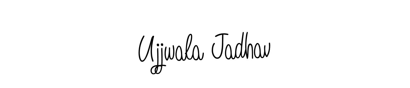 Angelique-Rose-font-FFP is a professional signature style that is perfect for those who want to add a touch of class to their signature. It is also a great choice for those who want to make their signature more unique. Get Ujjwala Jadhav name to fancy signature for free. Ujjwala Jadhav signature style 5 images and pictures png