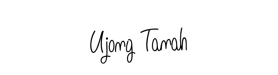 Use a signature maker to create a handwritten signature online. With this signature software, you can design (Angelique-Rose-font-FFP) your own signature for name Ujong Tanah. Ujong Tanah signature style 5 images and pictures png
