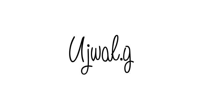 Make a beautiful signature design for name Ujwal.g. With this signature (Angelique-Rose-font-FFP) style, you can create a handwritten signature for free. Ujwal.g signature style 5 images and pictures png