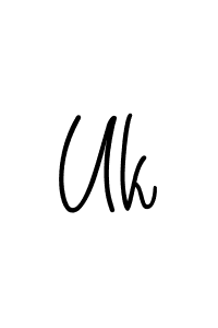 Create a beautiful signature design for name Uk. With this signature (Angelique-Rose-font-FFP) fonts, you can make a handwritten signature for free. Uk signature style 5 images and pictures png