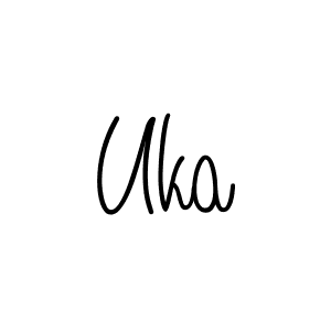Make a beautiful signature design for name Uka. Use this online signature maker to create a handwritten signature for free. Uka signature style 5 images and pictures png