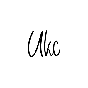 The best way (Angelique-Rose-font-FFP) to make a short signature is to pick only two or three words in your name. The name Ukc include a total of six letters. For converting this name. Ukc signature style 5 images and pictures png