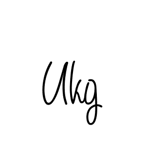How to make Ukg signature? Angelique-Rose-font-FFP is a professional autograph style. Create handwritten signature for Ukg name. Ukg signature style 5 images and pictures png