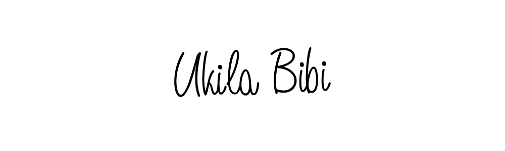 Angelique-Rose-font-FFP is a professional signature style that is perfect for those who want to add a touch of class to their signature. It is also a great choice for those who want to make their signature more unique. Get Ukila Bibi name to fancy signature for free. Ukila Bibi signature style 5 images and pictures png