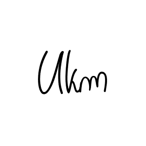 How to make Ukm signature? Angelique-Rose-font-FFP is a professional autograph style. Create handwritten signature for Ukm name. Ukm signature style 5 images and pictures png