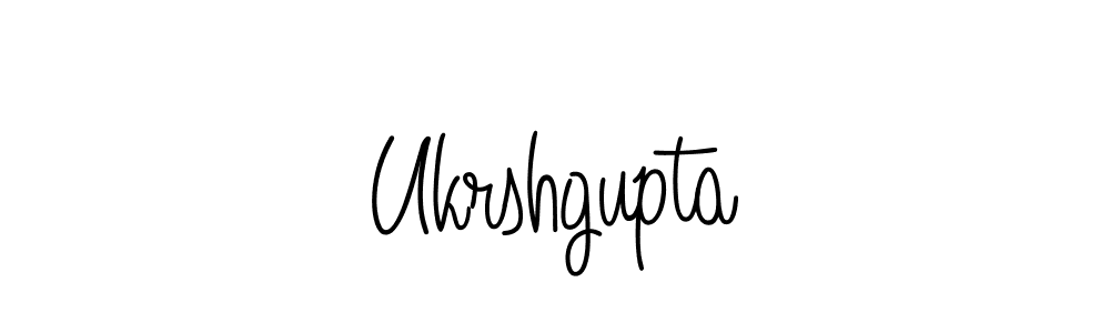 Make a beautiful signature design for name Ukrshgupta. With this signature (Angelique-Rose-font-FFP) style, you can create a handwritten signature for free. Ukrshgupta signature style 5 images and pictures png