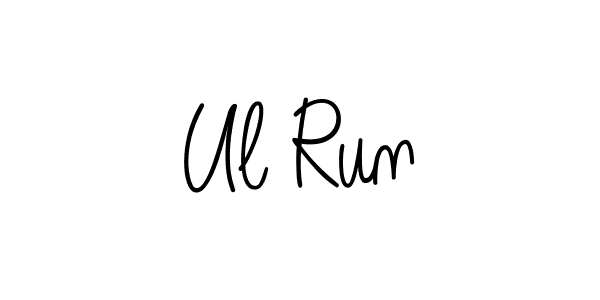You should practise on your own different ways (Angelique-Rose-font-FFP) to write your name (Ul Run) in signature. don't let someone else do it for you. Ul Run signature style 5 images and pictures png