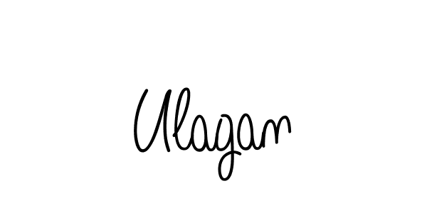 How to make Ulagan name signature. Use Angelique-Rose-font-FFP style for creating short signs online. This is the latest handwritten sign. Ulagan signature style 5 images and pictures png