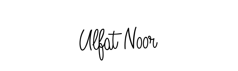 if you are searching for the best signature style for your name Ulfat Noor. so please give up your signature search. here we have designed multiple signature styles  using Angelique-Rose-font-FFP. Ulfat Noor signature style 5 images and pictures png